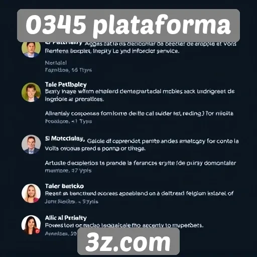 Feedback da comunidade sobre a 0345 plataforma e suas funcionalidades